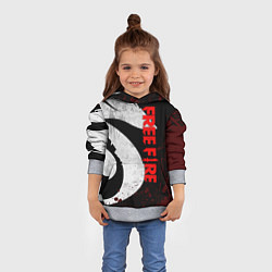 Толстовка-худи детская GARENA FREE FIRE, ЛОГО ИГРЫ ДРАКОН, цвет: 3D-меланж — фото 2