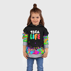 Толстовка-худи детская Toca Life, цвет: 3D-меланж — фото 2