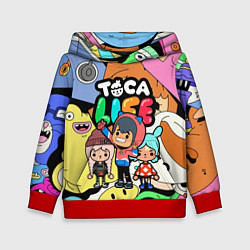 Толстовка-худи детская Toca Life: Heroes, цвет: 3D-красный