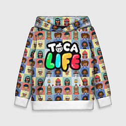 Толстовка-худи детская Toca Life, цвет: 3D-белый