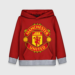Толстовка-худи детская Manchester United F C, цвет: 3D-меланж