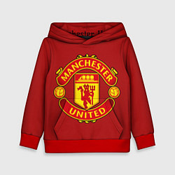 Толстовка-худи детская Manchester United F C, цвет: 3D-красный