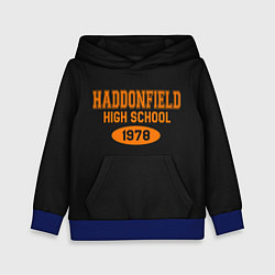 Толстовка-худи детская Haddonfield High School 1978, цвет: 3D-синий