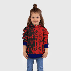 Толстовка-худи детская BERSERK BLACK RED БЕРСЕРК ПАТТЕРН, цвет: 3D-синий — фото 2