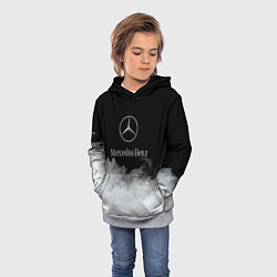 Толстовка-худи детская Mercedes-Benz Облака, цвет: 3D-меланж — фото 2