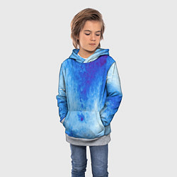 Толстовка-худи детская Заморозки, цвет: 3D-меланж — фото 2