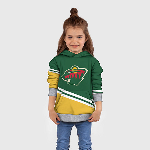 Детская толстовка Minnesota Wild NHL / 3D-Меланж – фото 4