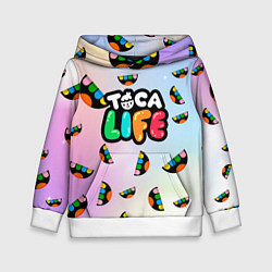 Толстовка-худи детская Toca Life: Smile Logo, цвет: 3D-белый