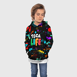 Толстовка-худи детская TOCA BOCA RAINBOW PAINTS ТОКА БОКА РАДУЖНЫЕ КРАСКИ, цвет: 3D-белый — фото 2