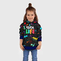 Толстовка-худи детская TOCA BOCA RAINBOW PAINTS ТОКА БОКА РАДУЖНЫЕ КРАСКИ, цвет: 3D-синий — фото 2
