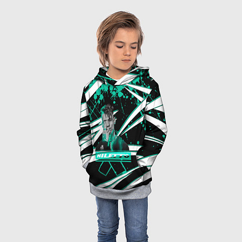Детская толстовка Niletto: Данила Прытков / 3D-Меланж – фото 3