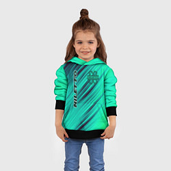 Толстовка-худи детская Нилетто Niletto лого, цвет: 3D-черный — фото 2