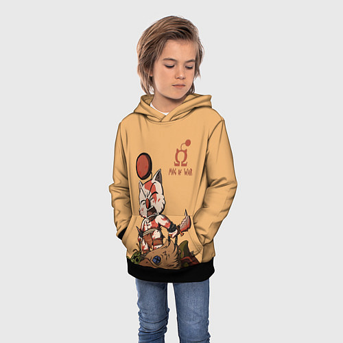 Детская толстовка Mog of War / 3D-Черный – фото 3