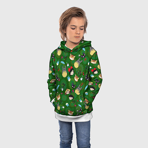 Детская толстовка Totoro&Kiki ALLSTARS / 3D-Белый – фото 3