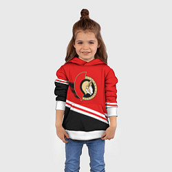 Толстовка-худи детская Оттава Сенаторз, цвет: 3D-белый — фото 2