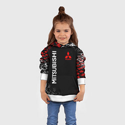 Толстовка-худи детская MITSUBISHI SAMURAI JAPAN STYLE ИЕРОГЛИФЫ, цвет: 3D-белый — фото 2
