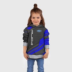 Толстовка-худи детская Ford Форд авто, цвет: 3D-меланж — фото 2