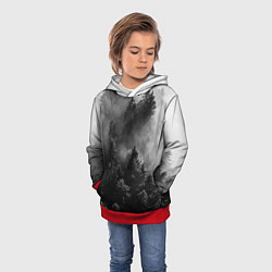 Толстовка-худи детская МРАЧНЫЙ ЛЕС FOREST, цвет: 3D-красный — фото 2