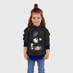 Толстовка-худи детская BENDY - БЕНДИ ИГРА, цвет: 3D-синий — фото 2