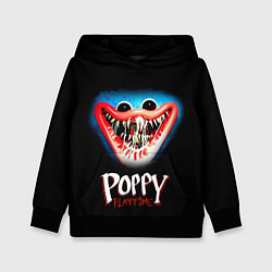 Толстовка-худи детская Poppy Playtime: Huggy Wuggy, цвет: 3D-черный