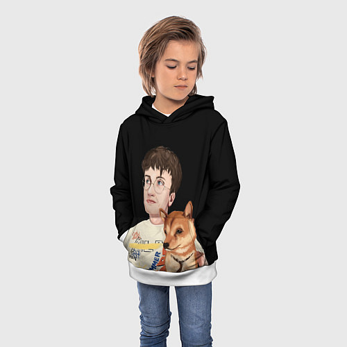 Детская толстовка Бульвар Депо с пёсиком / 3D-Белый – фото 3