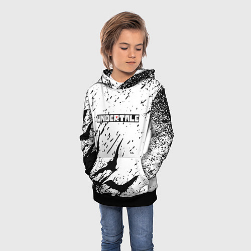 Детская толстовка UNDERTALE Летучие мыши / 3D-Черный – фото 3
