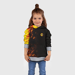 Толстовка-худи детская Serious Sam Fire Wave, цвет: 3D-меланж — фото 2
