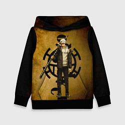 Толстовка-худи детская Трафальгар Ло One Piece c нодати, цвет: 3D-черный