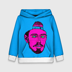 Толстовка-худи детская Многознаал в кепке, цвет: 3D-белый