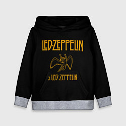 Толстовка-худи детская Led Zeppelin x Led Zeppelin, цвет: 3D-меланж