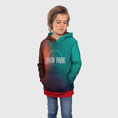 Детская толстовка Studio Collection - Linkin Park / 3D-Красный – фото 3