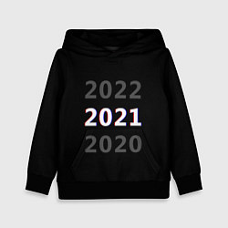 Толстовка-худи детская 2020 2021 2022, цвет: 3D-черный