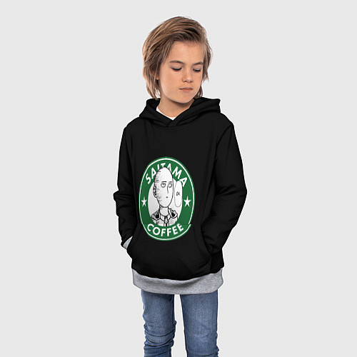 Детская толстовка ONE-PUNCH MAN OK COFFEE / 3D-Меланж – фото 3