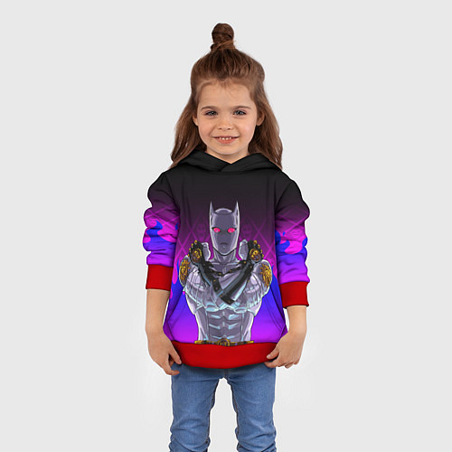 Детская толстовка JOJO KILLER QUEEN КОРОЛЕВА УБИЙЦА FIRE STYLE / 3D-Красный – фото 4