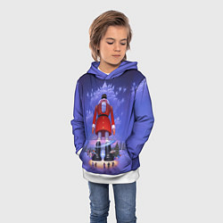 Толстовка-худи детская New Years Nutcracker giant, цвет: 3D-белый — фото 2