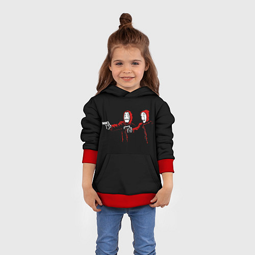 Детская толстовка BELLA CIAO PULP FICTION / 3D-Красный – фото 4