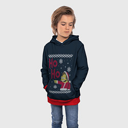 Толстовка-худи детская НЕЛЬСОН ХО-ХО СИМПСОНЫ, цвет: 3D-красный — фото 2