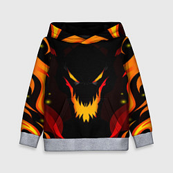 Толстовка-худи детская DOTA 2 SHADOW FIEND ТЕНЬ ОГОНЬ, цвет: 3D-меланж