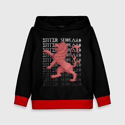 Толстовка-худи детская Enter Shikari Lion, цвет: 3D-красный