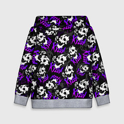 Толстовка-худи детская JOJO KILLER QUEEN КОРОЛЕВА УБИЙЦА УЗОР, цвет: 3D-меланж