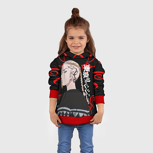 Детская толстовка ДРАКЕН ИЗ ТОСВЫ ТОКИЙСКИЕ / 3D-Красный – фото 4