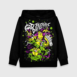 Толстовка-худи детская Battletoads - Боевые Жабы, цвет: 3D-черный