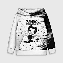 Толстовка-худи детская Bendy and the ink machine - Black & White, цвет: 3D-белый