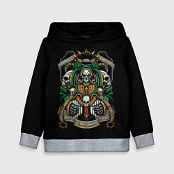 Толстовка-худи детская Капелланус, цвет: 3D-меланж