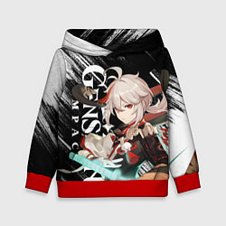 Толстовка-худи детская КАДЗУХА АНЕМО KAZUHA, цвет: 3D-красный