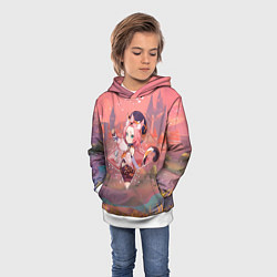 Толстовка-худи детская Диона Diona в примогеме, Геншин импакт Genshin Imp, цвет: 3D-белый — фото 2