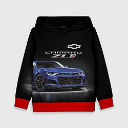 Толстовка-худи детская Chevrolet Camaro ZL1 Motorsport, цвет: 3D-красный