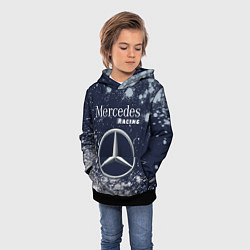 Толстовка-худи детская MERCEDES Racing Краски, цвет: 3D-черный — фото 2