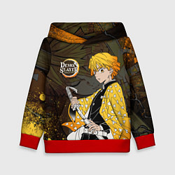 Толстовка-худи детская ТОМИОКА SLAYER КЛИНОК, цвет: 3D-красный