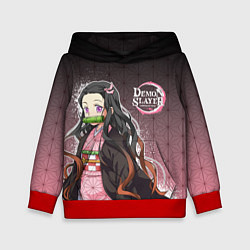 Толстовка-худи детская НЕЗУКО NEZUKO SLAYER, цвет: 3D-красный